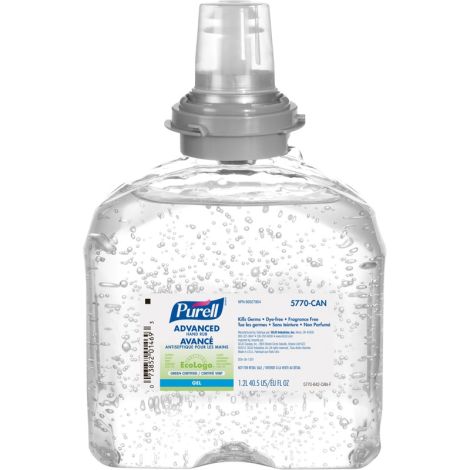 Purell® TFX™ Advanced Hand Sanitizer, 1200 ml, Cartridge Refill, 70% Alcohol, Qty 4