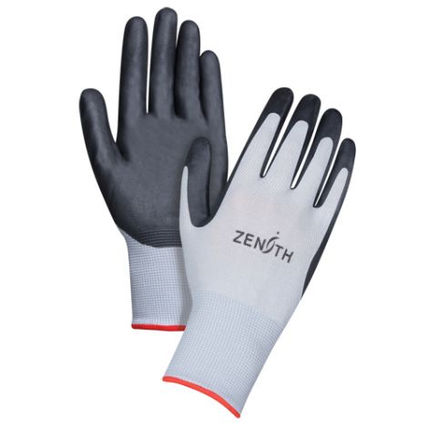 Breathable Lightweight Nitrile Foam Palm Coated Gloves Size: Small (7) - Case/Qty: 60 Pairs