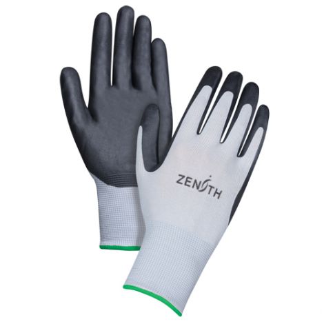 Breathable Lightweight Nitrile Foam Palm Coated Gloves - Size: Medium (8) - Case/Qty: 60 Pairs