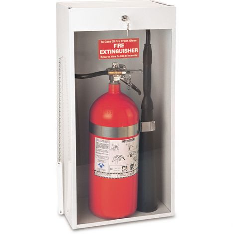 Surface-Mounted Fire Extinguisher Cabinets - Accommodates: 20-lb Dry Chemical or 10-lb CO2