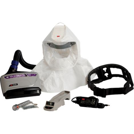 Versaflo Powered Air Purifying Respirator TR-600 Easy-Clean Kit, Hard Hat & Faceshield Lithium-Ion Battery