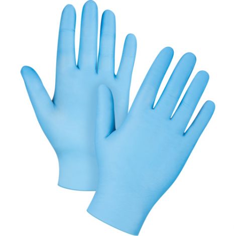 Disposable Gloves - Size: Medium - Material: Nitrile - Length: 9" - Thickness: 4-mil - 100/Box -Case/Qty: 3 Boxes