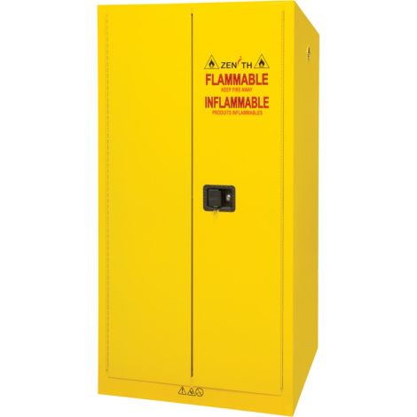 Flammable Storage Cabinet, 60 Gal. Cap., 2 Door, 34"W x 34"D x 65"H