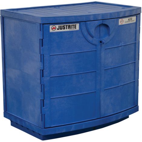 Polyethylene Corrosive/Acid Cabinet - Capacity: 24 gal. - Width: 36" - Depth: 25" - Height: 35"