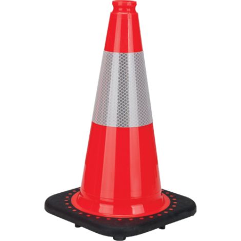 Premium Traffic Cones w/Reflective Collar - Height: 18" - Case/Qty: 6 