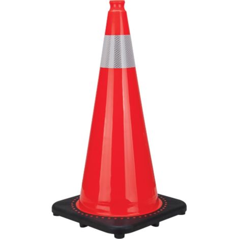 Premium Traffic Cones w/Reflective Collar - Height: 28" - Case/Qty: 4 