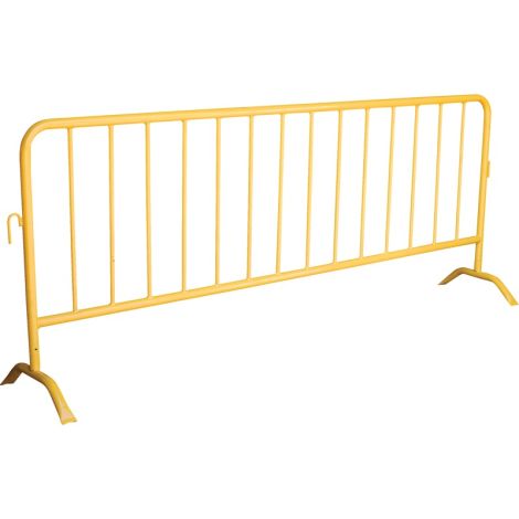 Portable Interlocking Barriers, Safety Yellow Finish, 102"L x 40"H