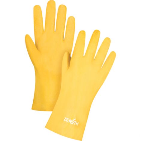 PVC Rough Finish Gloves, 12" Gauntlet - Size: Large (9) - Case/Qty: 120 Pairs