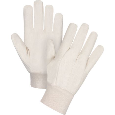 Cotton Canvas Gloves - Size: Large - Fabric Weight: 8 oz. - Case/Qty: 300 Pairs