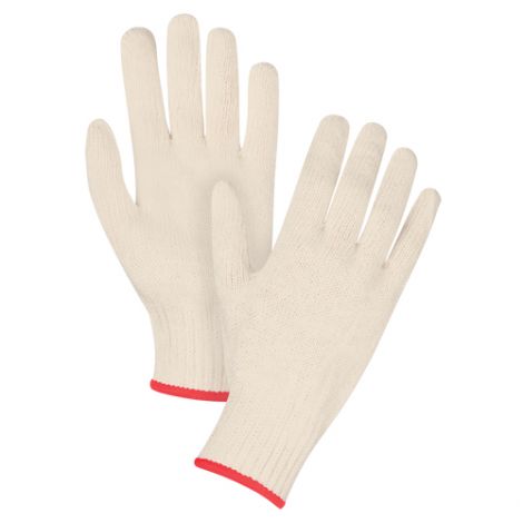 Poly/Cotton String Knit Gloves - Standard Weight - Size: Small - Case/Qty: 300 Pairs