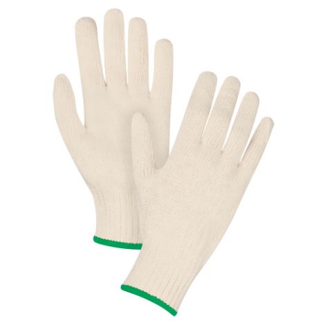 Poly/Cotton String Knit Gloves - Standard Weight - Size: Medium - Case/Qty: 300 Pairs