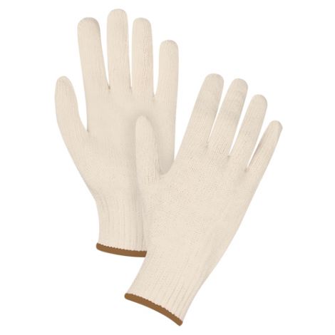 Poly/Cotton String Knit Gloves - Standard Weight - Size: Large - Case/Qty: 300 Pairs