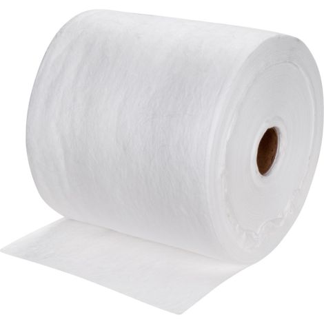 MeltBlown Sorbent Rolls, Heavyweight, 150'L x 15"W, 25 gal. Absorbency