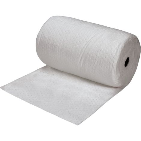 Bonded Sorbent Rolls, Lightweight, 300'L x 30"W, 55 gal. Absorbency