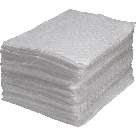 Fine Fibre Sorbent Pads, Oil Only, 15" x 17", 30 gal. Absorbency, Pack of 200