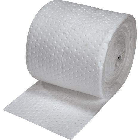 Fine Fibre Sorbent Rolls, Medium Weight,150'L x 15"W, 20 gal. Absorbency