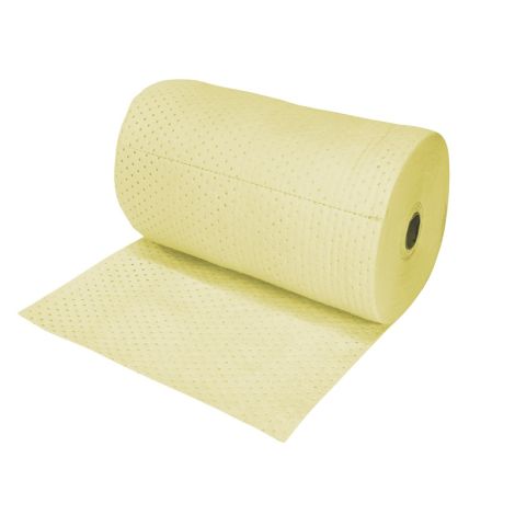 Industrial Grade Fine Fibre Sorbent Rolls, Heavyweight, 150'L x 30"W, 70 gal. Absorbency