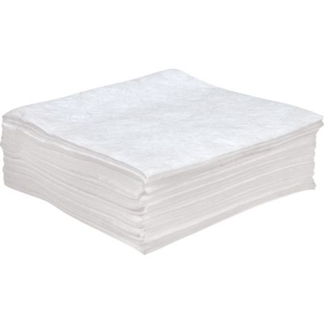 Anti Static Sorbent Pads, Oil Only, 30" x 30", 55 gal. Absorbency, Pack of 50