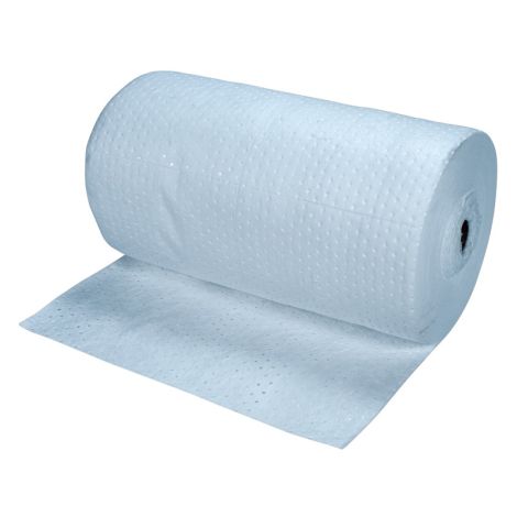 Blue Bonded Sorbent Rolls, Lightweight, 150'L x 30"W, 55 gal. Absorbency