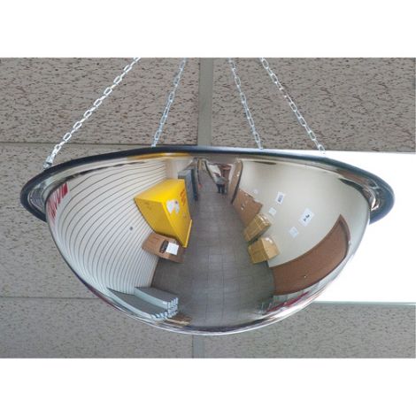 360° Dome Mirror, Full Dome, Open Top, 24" Diameter