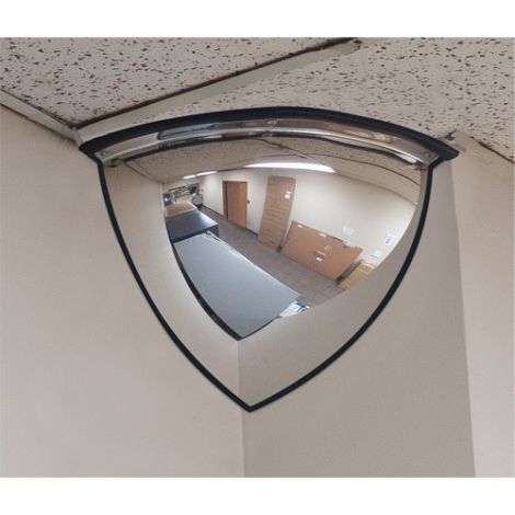 90° - Dome Mirror, Quaryer Dome, Open Top, 24" Diameter, Case/Qty: 2