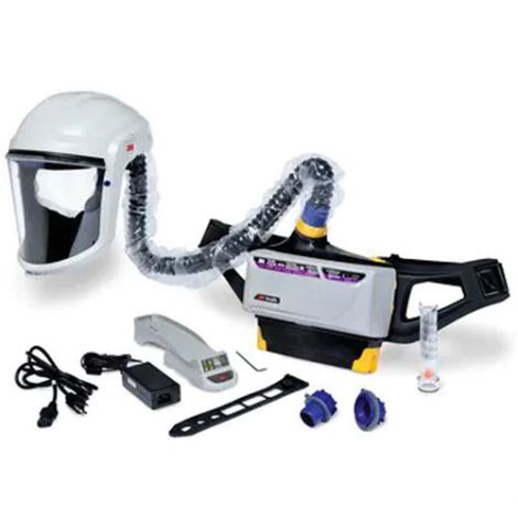 Versaflo Powered Air Purifying Respirator Painter's Kit, Headcover & Faceshield, Lithium-Ion Battery