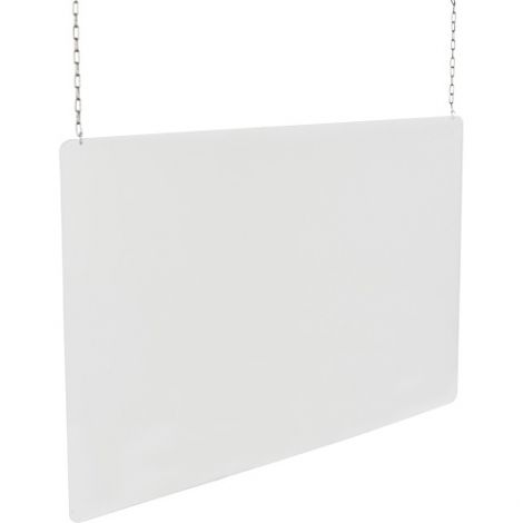 Next Ceiling Mounted Safety Shield - Overall Height: 48" - Overall Width: 24" - Medical Device Class: Non-Medical - Thickness: 3 mm