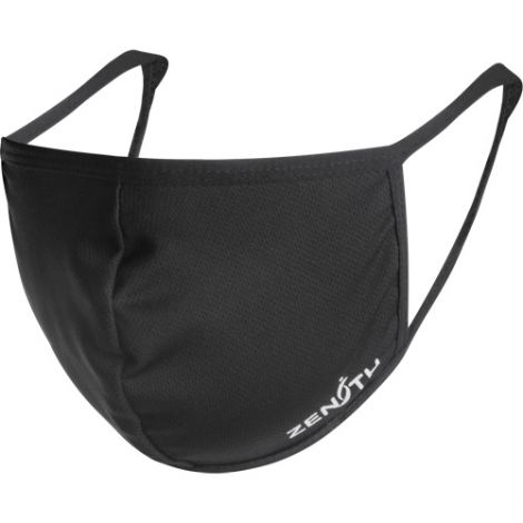 2-Ply Reusable Face Masks - Material: Polyester - Colour: Black - Size: One Size - Case/Qty: 24 (48 Masks)