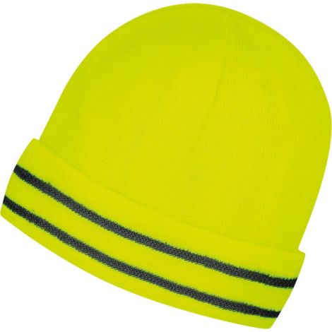 Safety Toque, Fleece Lining, One Size, High Visibility Lime-Yellow, 12/ Case