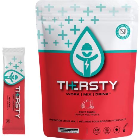 Hydration Drink Mix, Single Serve, Fruit Punch, Case/Qty: 120