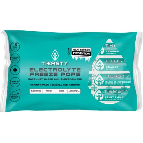 Hydration Drink Freeze Pops, Frozen, Mixed Flavours, Case/Qty: 252