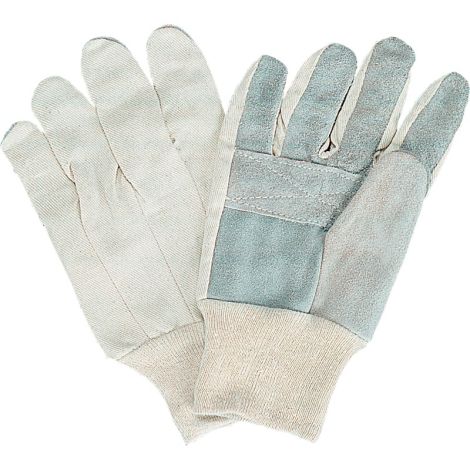 Standard-Duty Work Gloves, Large, Split Cowhide Palm, Case/Qty: 60 Pairs 