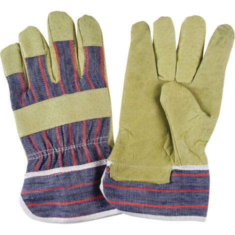 Grain Pigskin Fitters Gloves, Safety Cuff - Size: Large - Lining: Cotton - Case/Qty: 36 Pairs