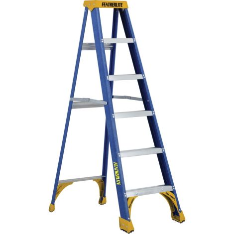 Industrial Duty Fibreglass Stepladders (6300 Series) - Nominal Height: 6' 