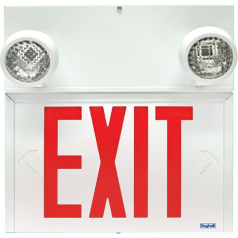 Stella Combination Signs - Exit, LED, Hardwired, 12-1/8" L x 12-1/2" W. English