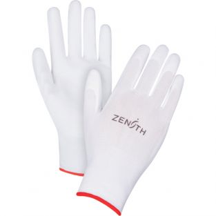 Lightweight Polyurethane Palm Coated Gloves - Size: Small (7) - Colour: White - Case/Qty: 120 Pairs