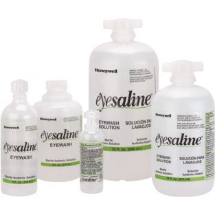 Saline Eyewash Bottles Bottle - Capacity: 16 oz. - Contents: Full - Case/Qty: 8