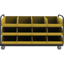 Mobile Tub Rack - Double-Sided | 12 Bins | 78