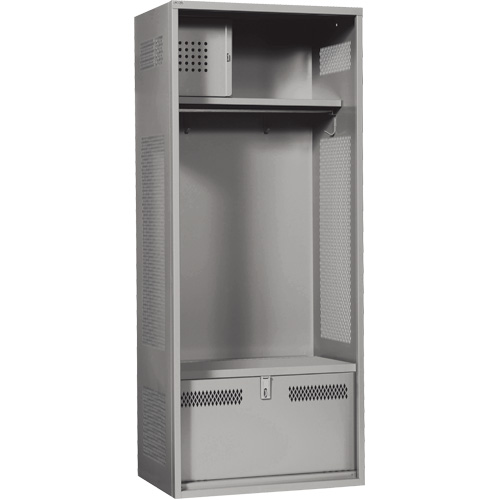Standard Welded Gear Lockers w/Foot Locker & Lower Shelf Standard Welded Gear Lockers w/Foot Locker & Lower Shelf