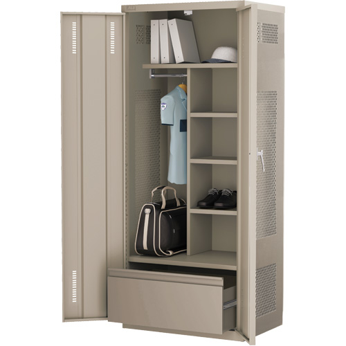 Deluxe Welded Gear Lockers - W/Lateral Drawer Deluxe Welded Gear Lockers - W/Lateral Drawer