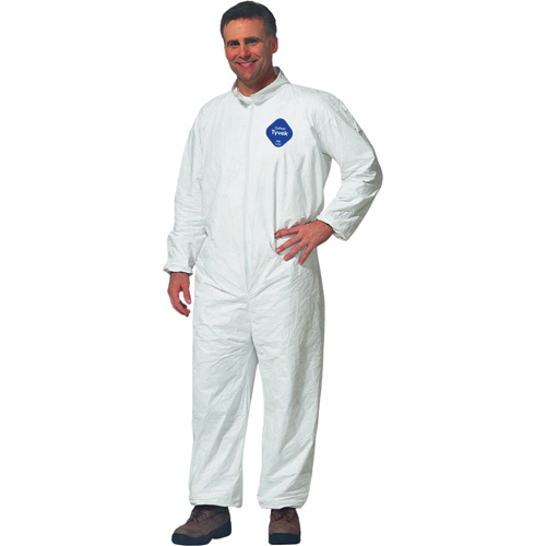 Tyvek® Coveralls w/Collar, Elastic Wrists & Ankles