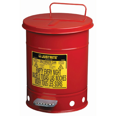 Oily Waste Cans - Red