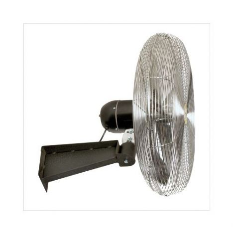 Heavy-Duty Industrial Air Circulating Fans - Type: Wall Mounted - Size: 24" - No. of Speeds: 3 - Oscillating