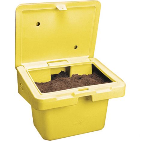 Salt Sand Container SOS™ w/Hasp - Capacity: 18.5 cu. Ft. - Colour: Yellow - Height: 34"