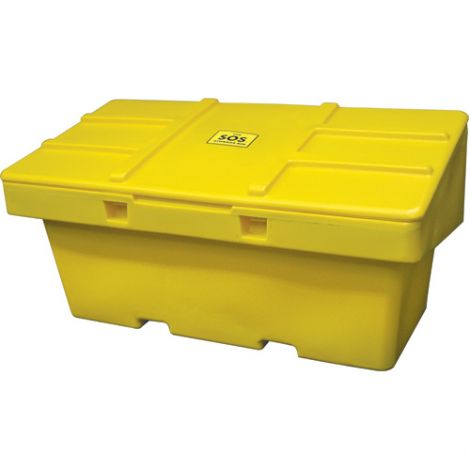 Salt Sand Container SOS™ w/Hasp - Capacity: 36 cu. Ft. - Colour: Yellow - Height: 36"