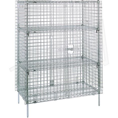 Security Carts - Stationary - Kit Type: Starter - No. of Shelves: 5 - Overall Dim.: 21.5"D x 50.5"W x 66-13/16"H