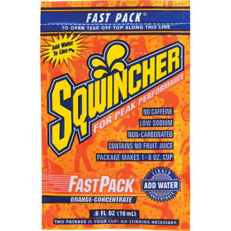 Sqwincher® Fast Pack® Convenient Single Servings! - Flavour: Orange - Servings/Package: 150
