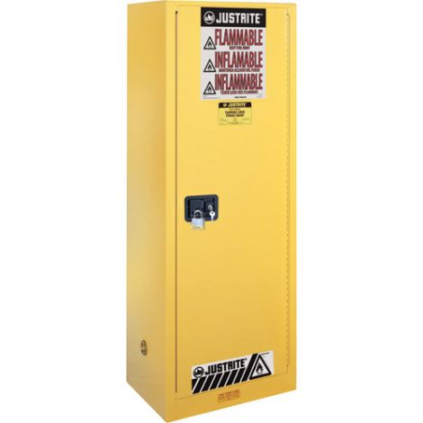 Sure-Grip® EX Slimline Flammable Safety Cabinet - Capacity: 22 gal. - Door Type: Manual