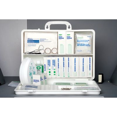 Saskatchewan Regulation First Aid Kits - FIRST AID KIT: 10 - 40 WORKERS - Container Type: 36-unit Plastic