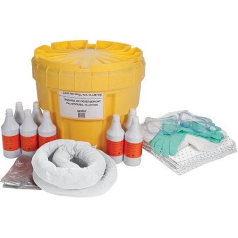 20-Gallon Caustic Spill Kits - Spill Type: Caustic 
